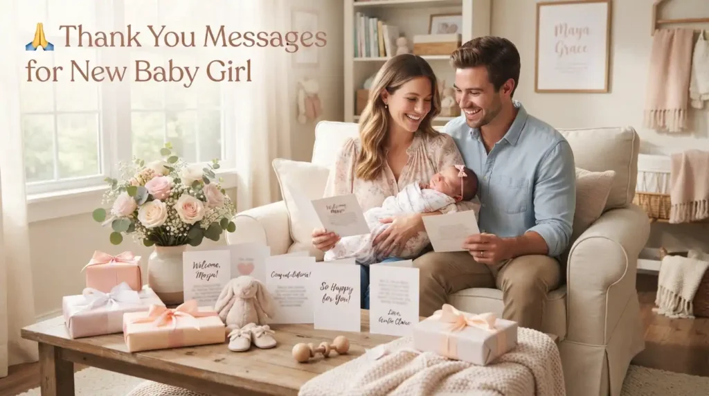 Thank You Messages for New Baby Girl