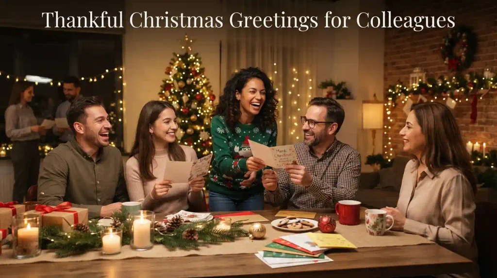 Thankful Christmas Greetings for Colleagues