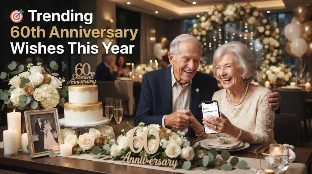 Trending 60th Anniversary Wishes This Year
