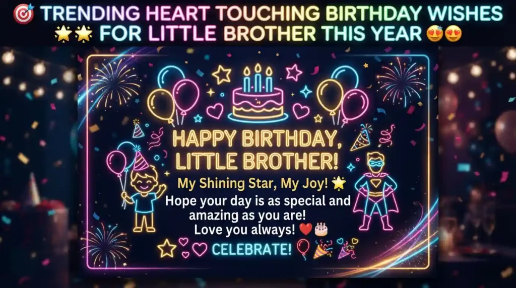 Trending Heart Touching Birthday Wishes for Little Brother This Year