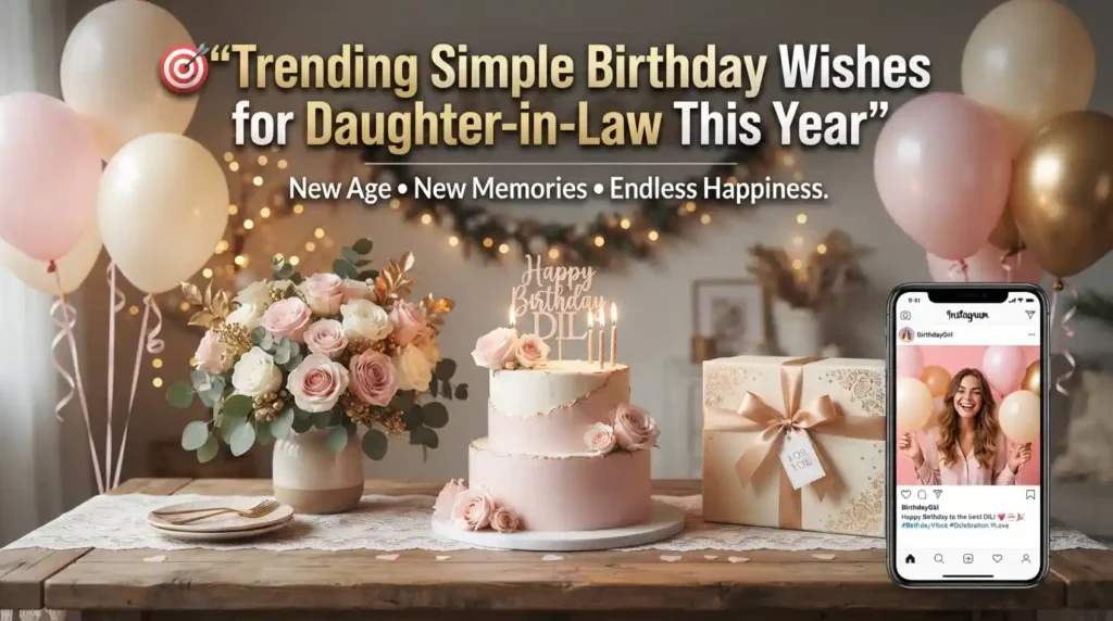 Trending Simple Birthday Wishes for Daughter-in-Law This Year