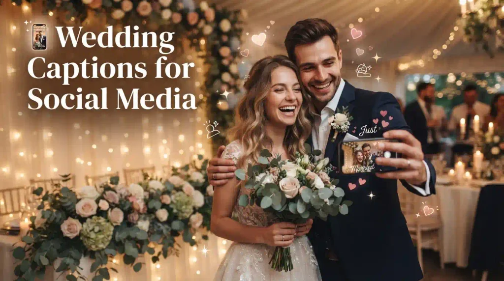 Wedding Captions for Social Media