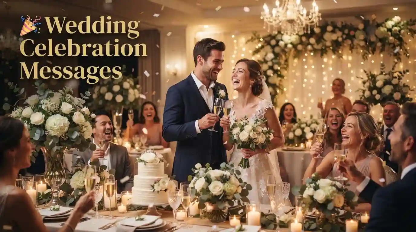 Wedding Celebration Messages for a New Beginning