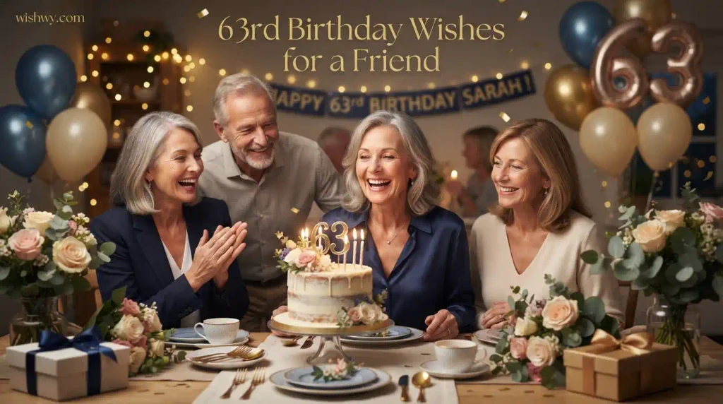 63rd Birthday Wishes for a Friend