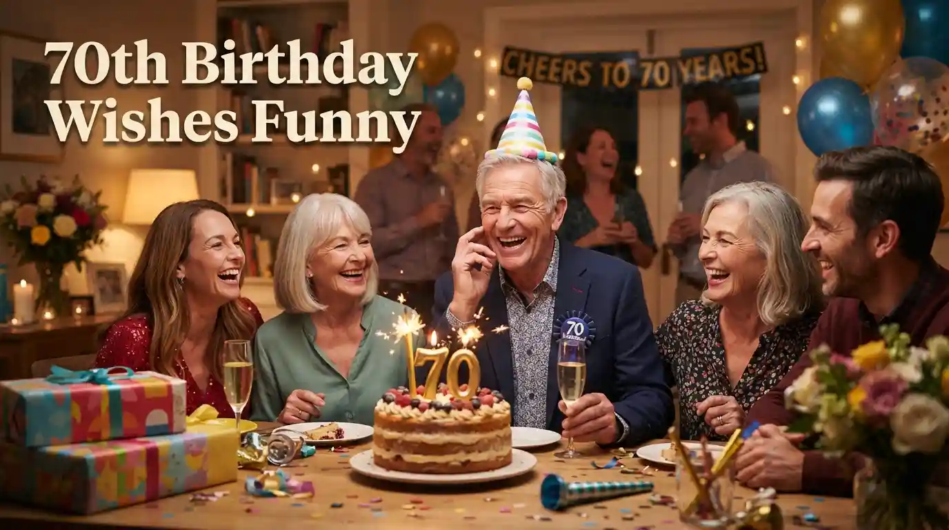 70th Birthday Wishes Funny