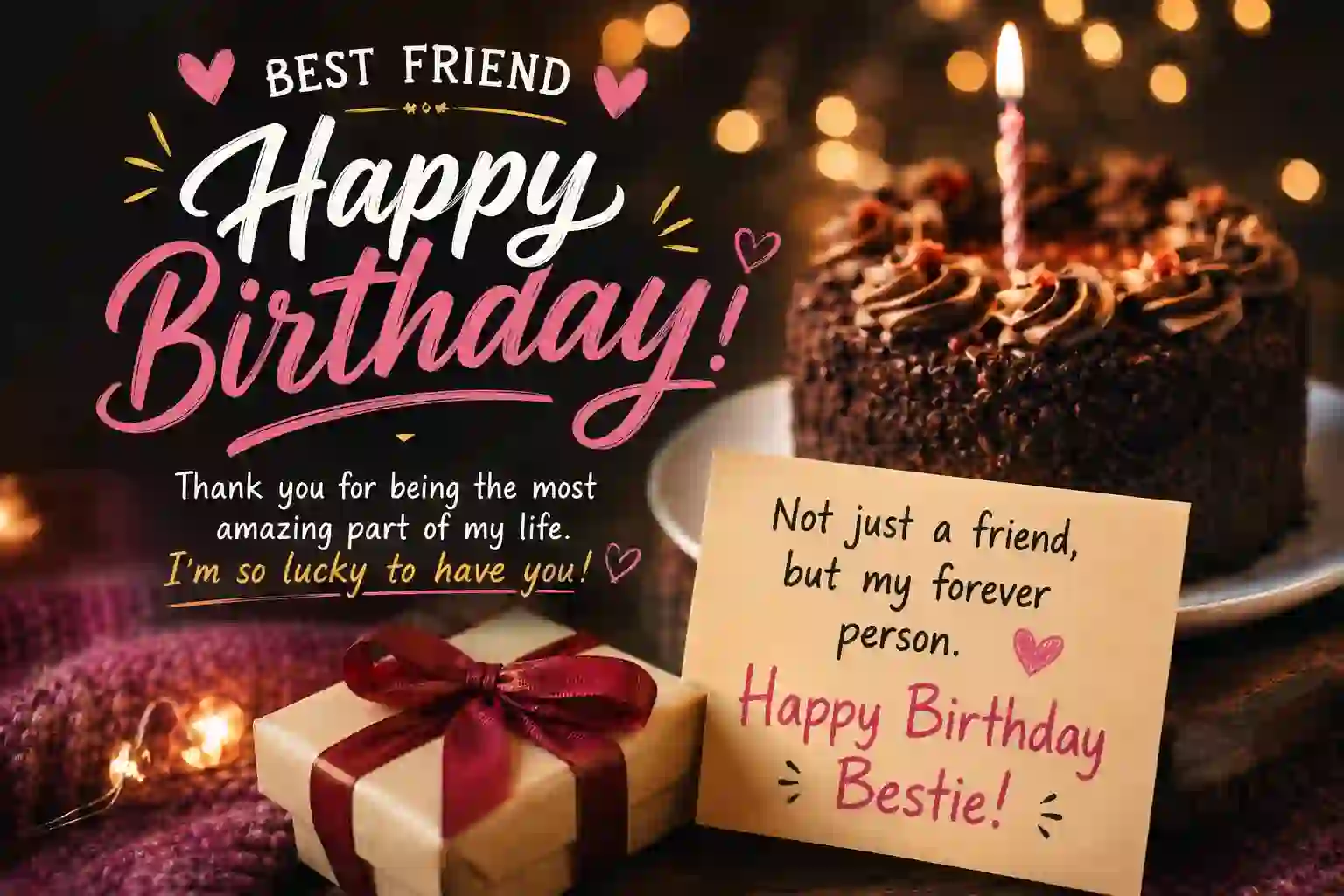 Best Friend Birthday Wishes Heart Touching