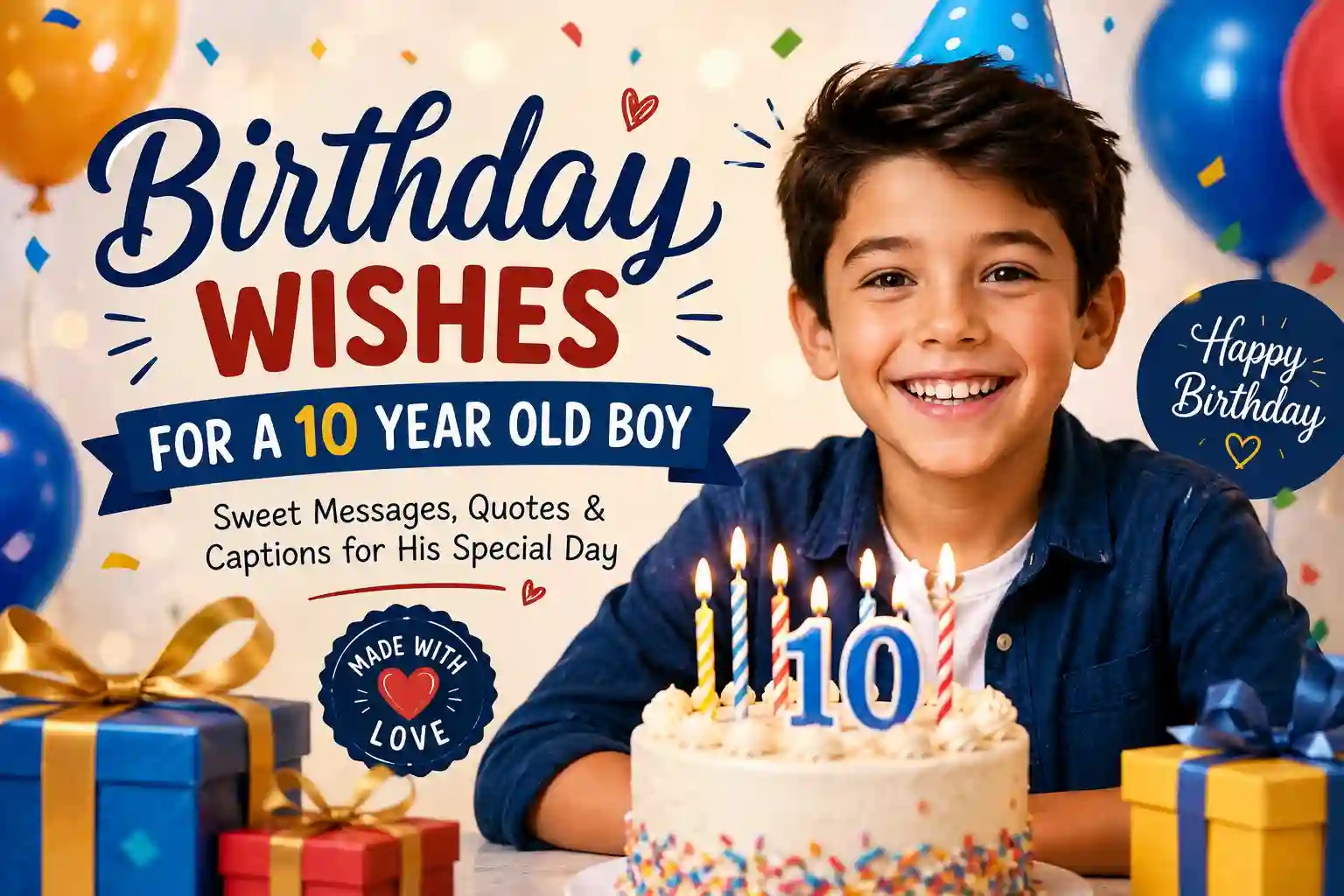 Birthday Wishes for a 10 Year Old Boy