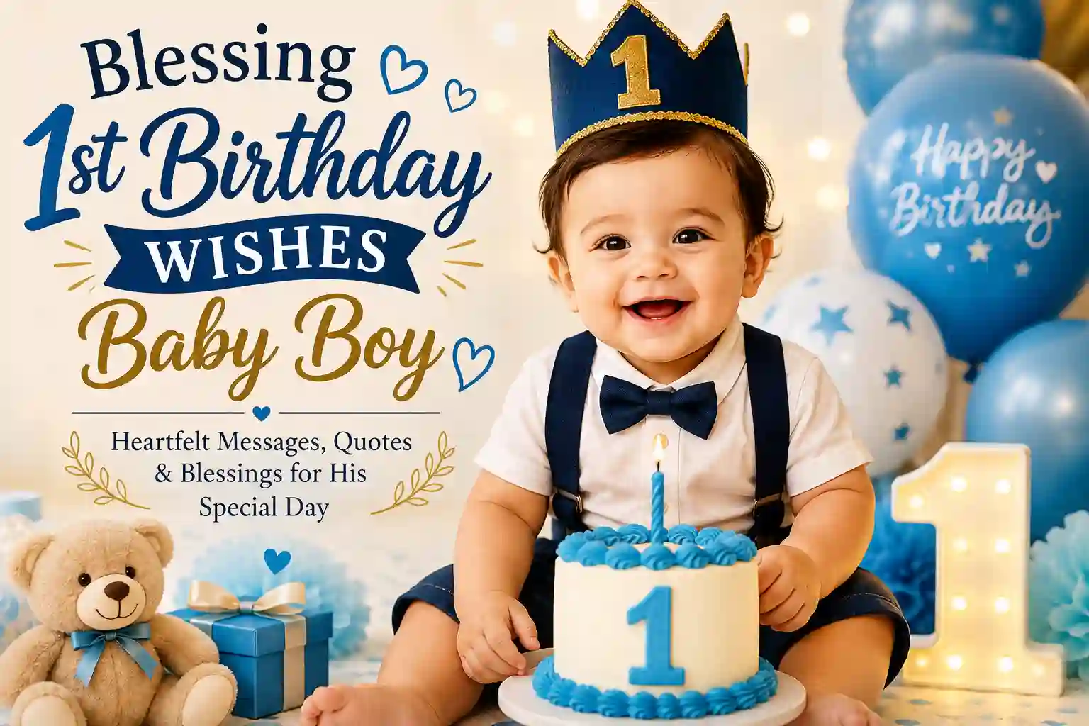 Blessing 1st BirthdayWishes Baby Boy