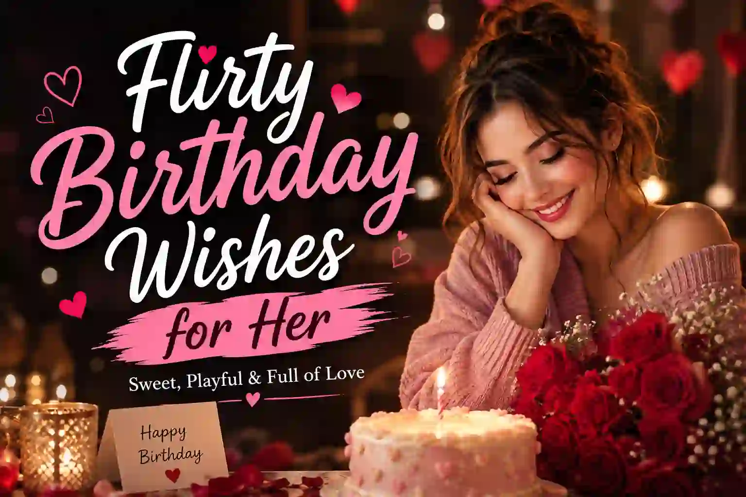 Flirty Birthday Wishes for Her