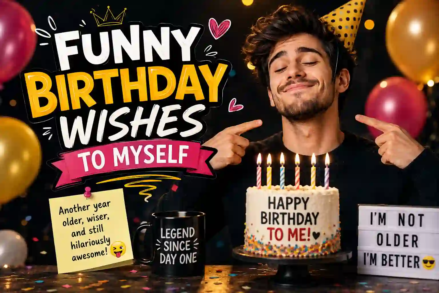 Funny Birthday Wishes to Myself
