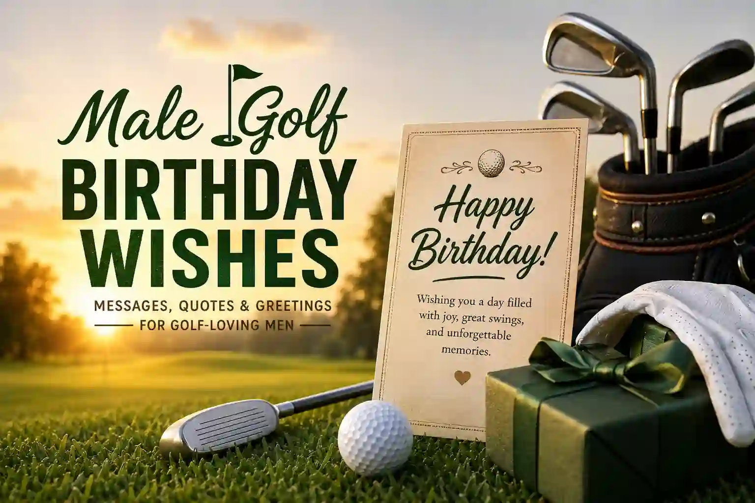Male Golf Birthday Wishes