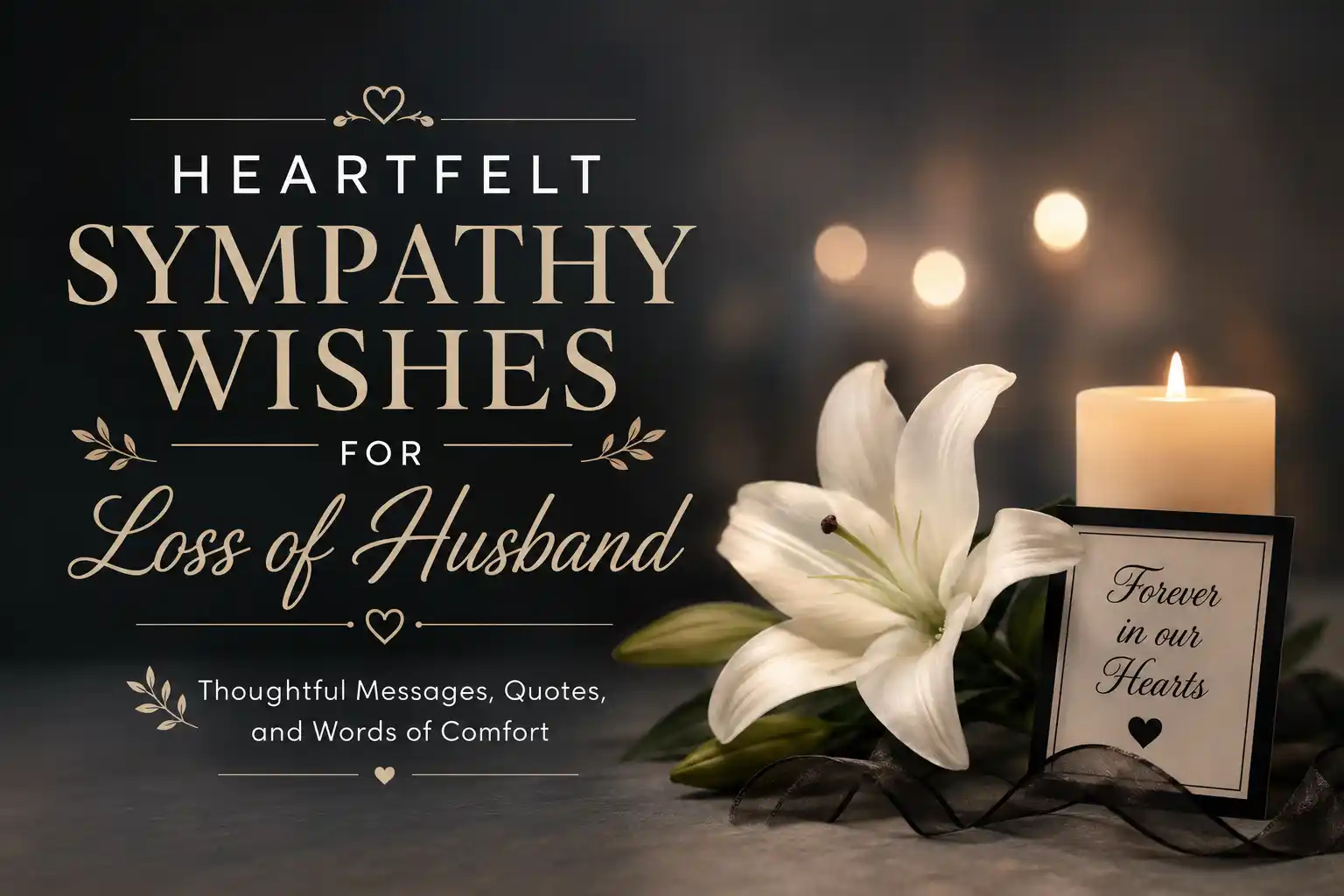 Sympathy Wishes for Loss of Husband