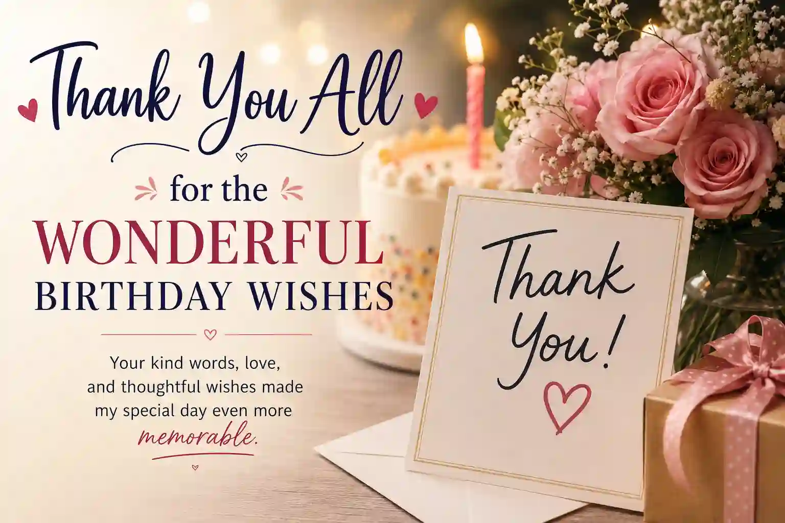 Thank You All for the Wonderful Birthday Wishes