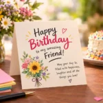 Birthday Card Wishes for Friend