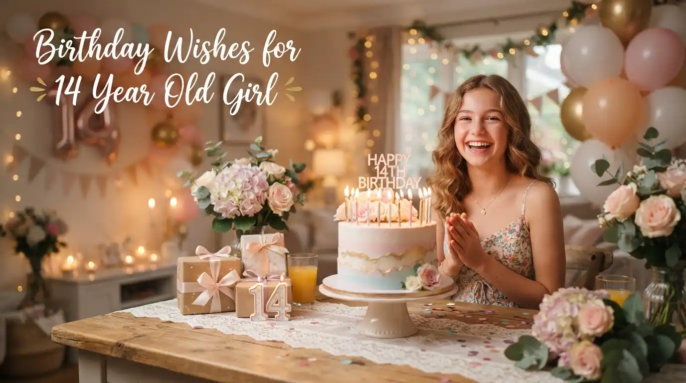 Birthday Wishes for 14 Year Old Girl