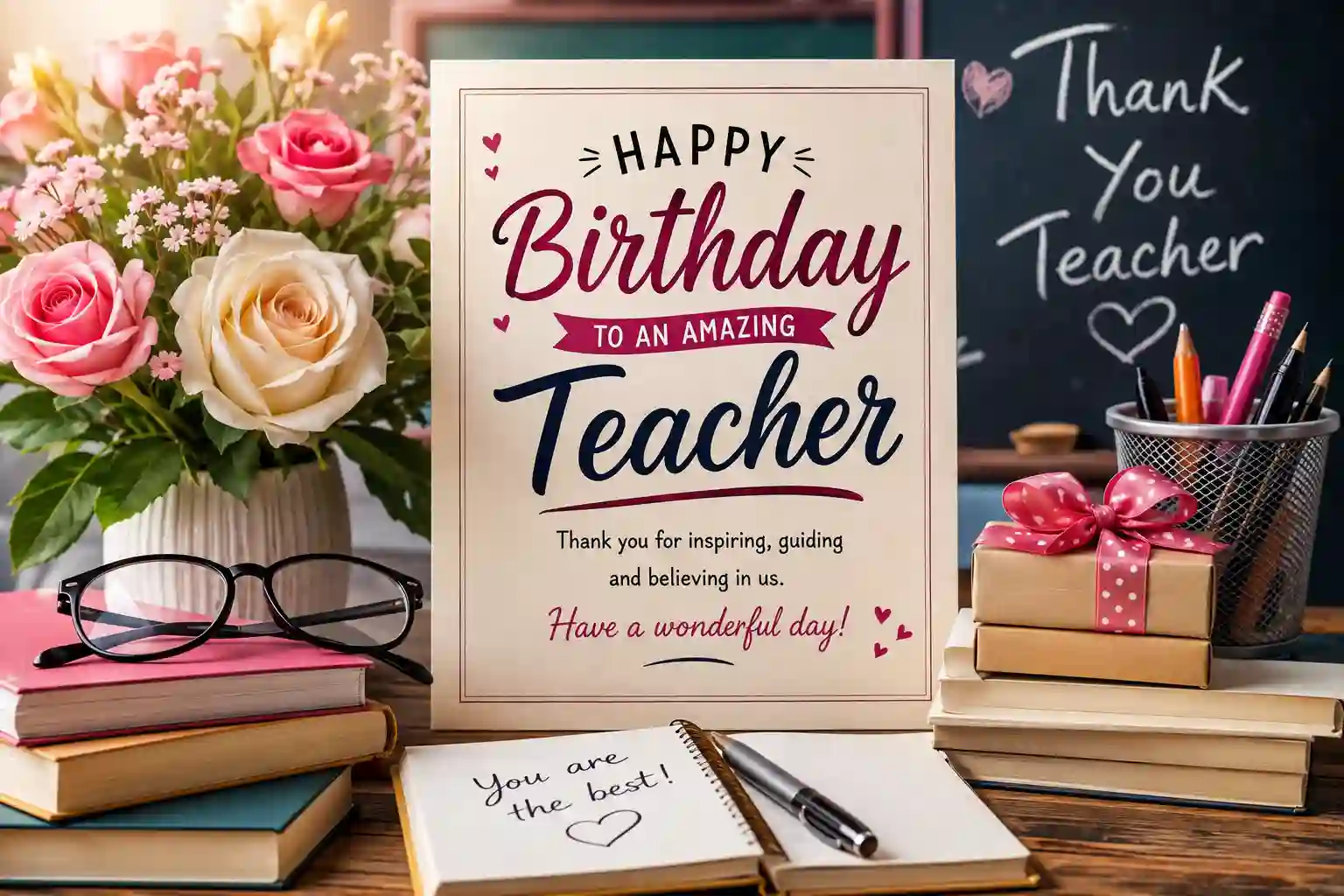 Birthday Wishes to Teacher