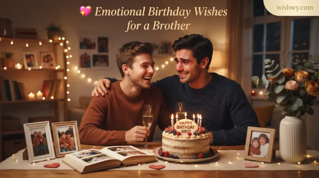 Emotional Birthday Wishes for a Brother