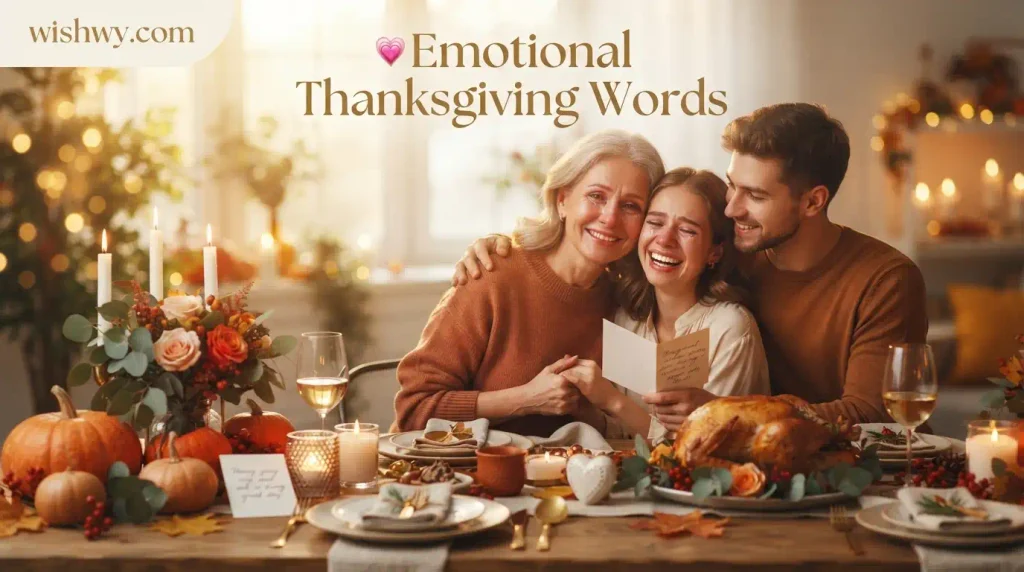 Emotional Thanksgiving Words