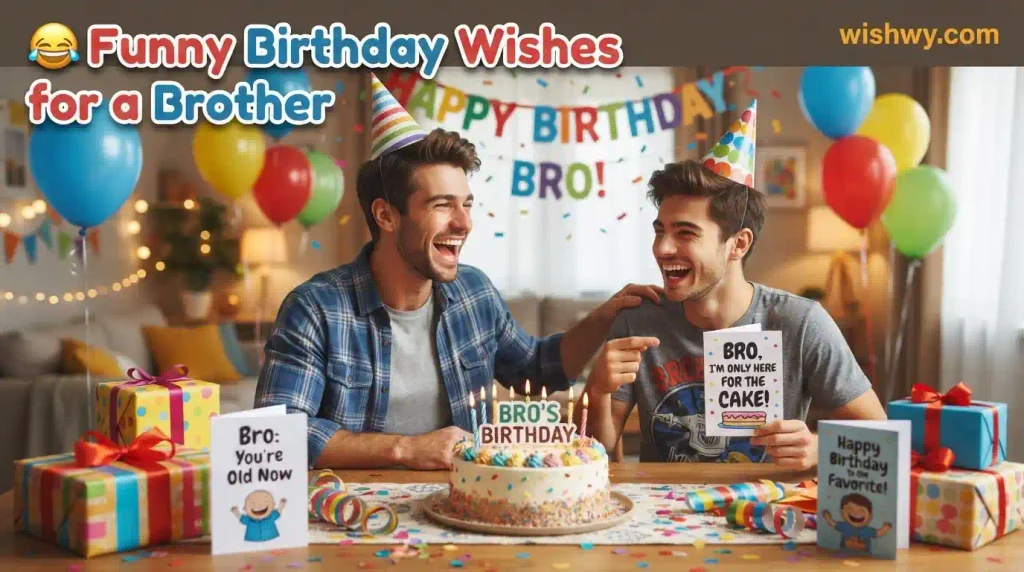 Funny Birthday Wishes for a Brother