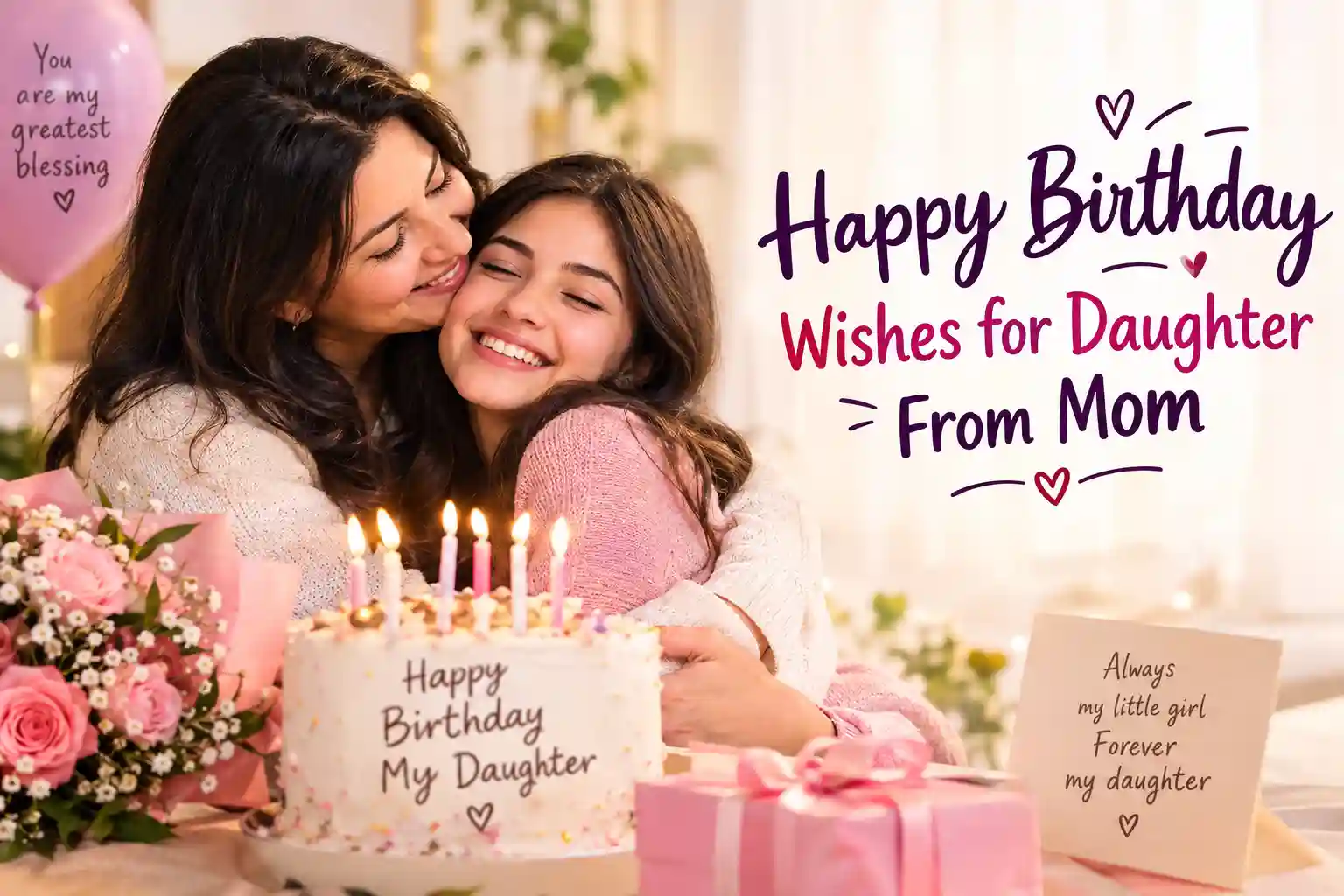 Happy Birthday Wishes for Daughter from Mom