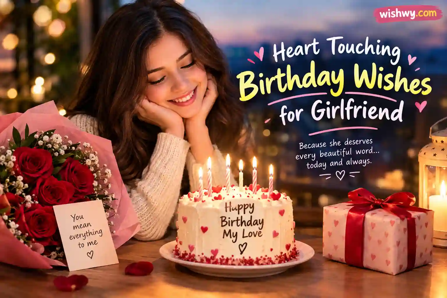 Heart Touching Birthday Wishes for Girlfriend