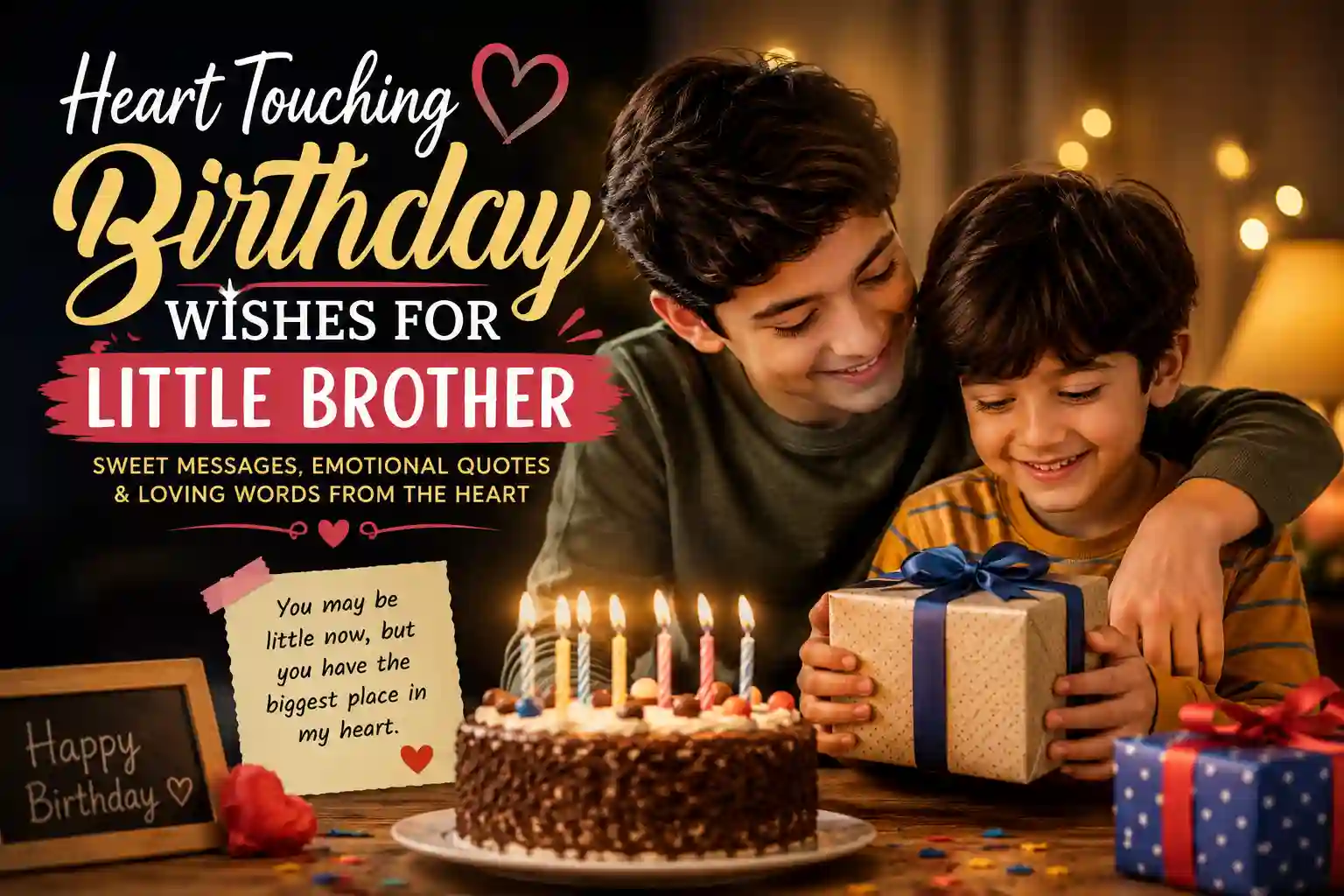 Heart Touching Birthday Wishes for Little Brother