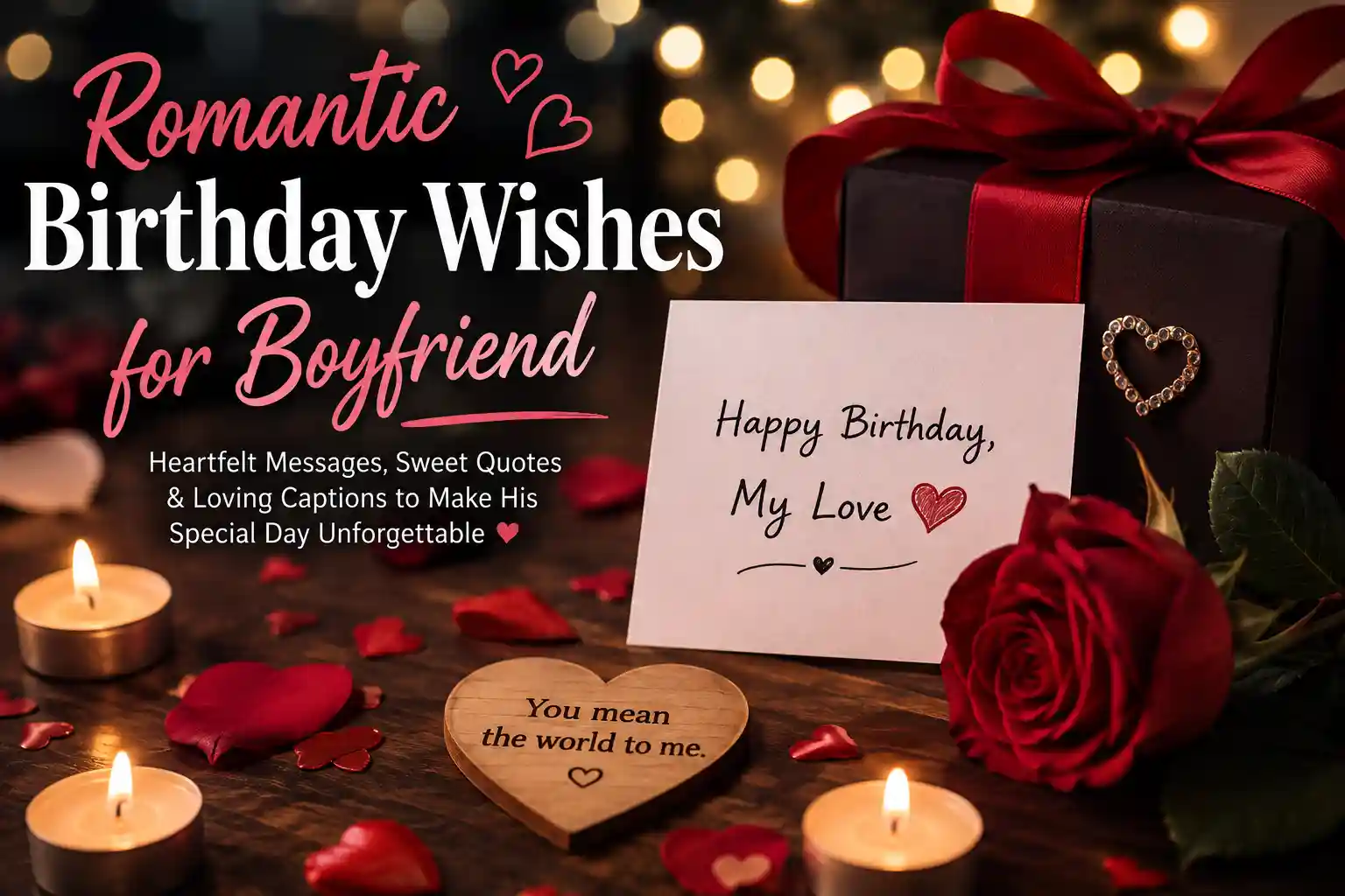 Romantic Birthday Wishes for Boyfriend