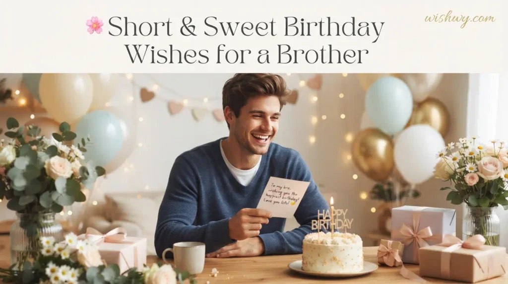 Short & Sweet Birthday Wishes for a Brother
