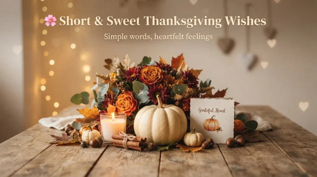 Short & Sweet Thanksgiving Wishes