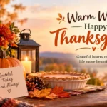 Warm Wishes Happy Thanksgiving